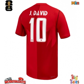 Canada Jonathan David #10 Replica Home Stadium Shirt World Cup 2026 Short Sleeve